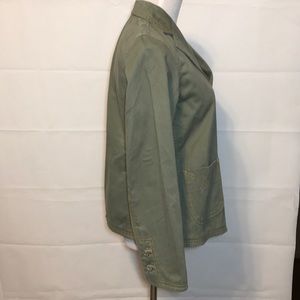 Gap Maternity Brand Army Green Cotton Jacket Size MEDIUM